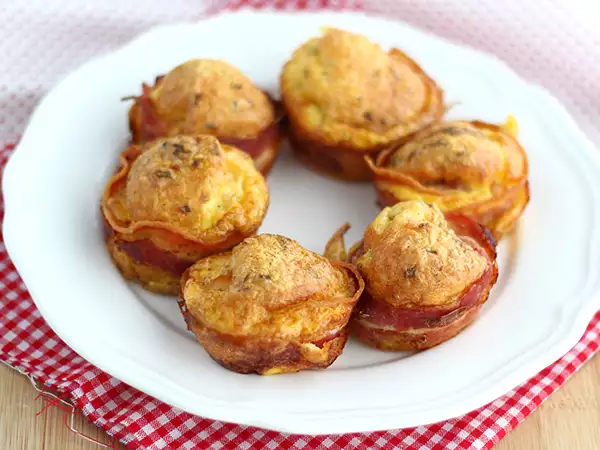 Recept Muffiny so slaninou
