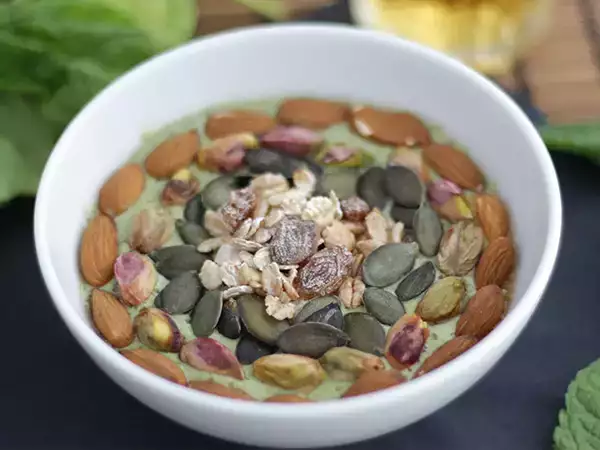 Recept Smoothie misa kiwi mäta špenátové výhonky