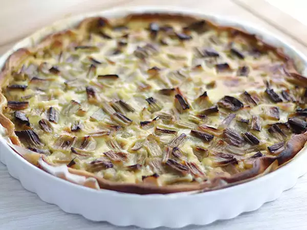 Recept Jednoduchý rebarborový koláč