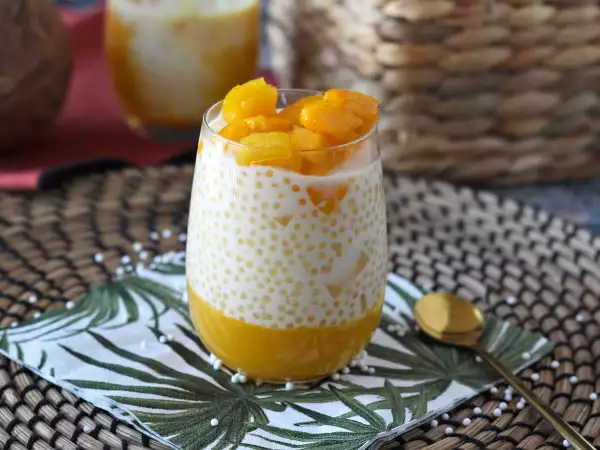 Recept Mango ságo, ázijský dezert s tapiokou a mangom, ktorý si podmaní svojou jednoduchosťou.