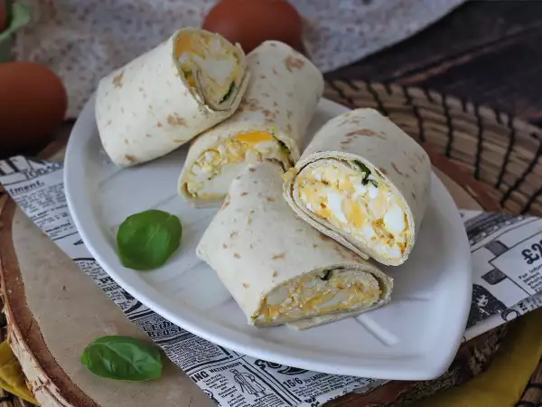 Recept Mäkký zábal s vajíčkom a fetou plný bielkovín