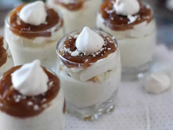 Recept Poháre v štýle mont blanc s gaštanovým krémom