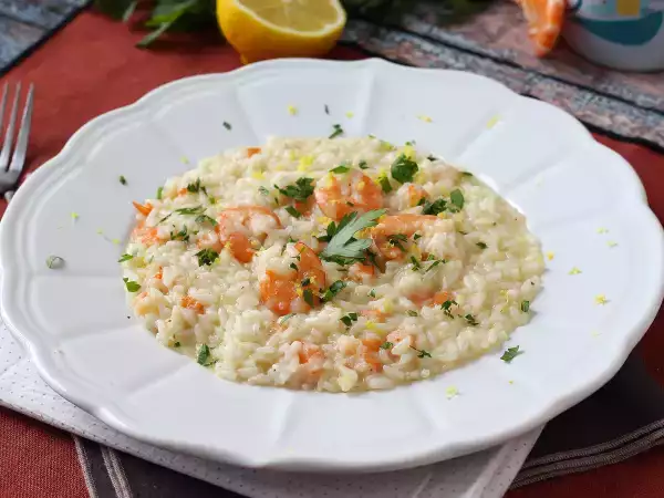 Recept Rizoto s krevetami a citrónom, elegantný a jednoduchý prvý chod