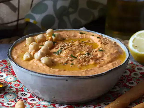 Recept Hummus z červenej papriky