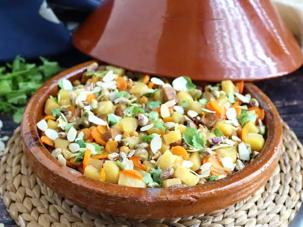 Recept Vegetariánsky tagine (varte s nami seitan!)