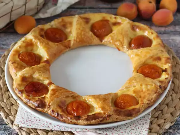 Recept Tarte oranaise - lístkové cesto, puding a marhule