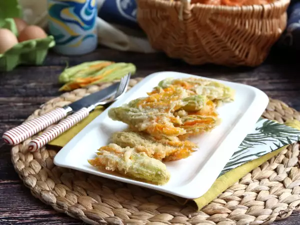 Recept Smažené cuketové kvety, recept na cesto s perlivou vodou