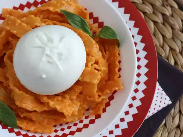 Recept Pesto na kalábrijský spôsob s krémovým syrom burrata