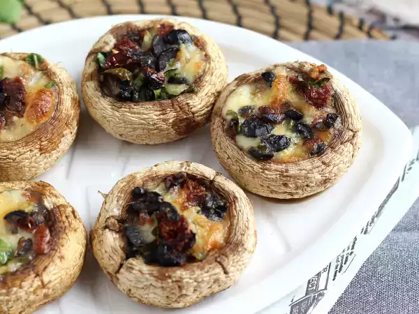 Recept Plnené a pečené huby (skvelý nápad na aperitív)