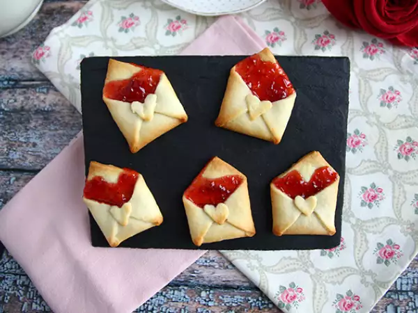 Recept Chlebové obálky lásky na valentína