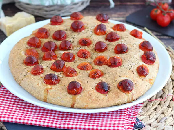 Recept Focaccia s cherry paradajkami