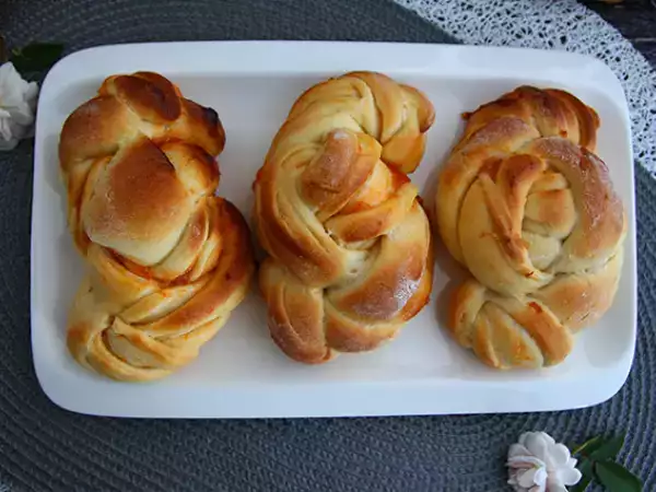 Recept Pletené marhuľové briošky