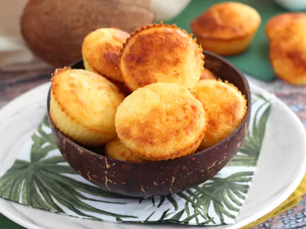 Recept Brazílske kokosové muffiny - queijadinhas