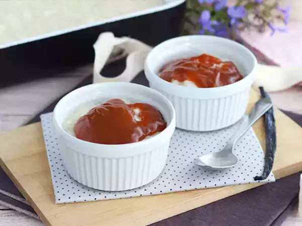 Recept Ryžový puding so slaným maslovým karamelom