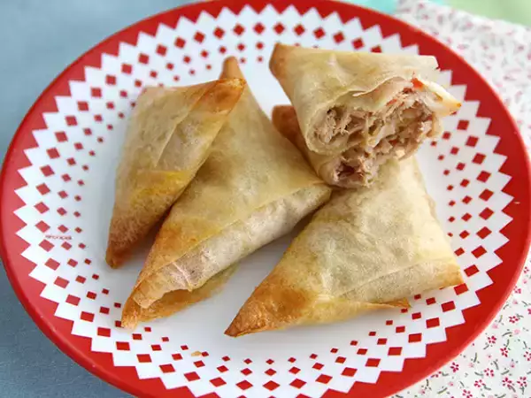 Recept Samousy z tuniaka a paradajok