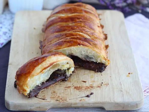Recept Čokoládové lístkové cesto