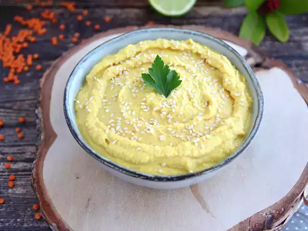 Recept Koralová šošovicová nátierka