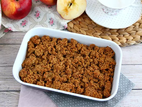 Recept Jablkový crumble (vegánsky a bezlepkový)