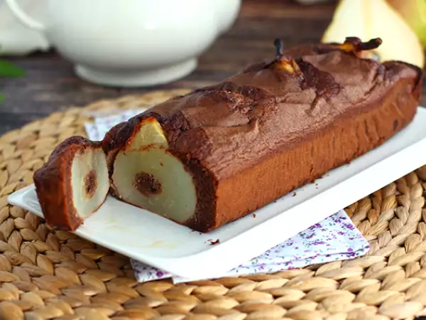 Recept Čokoládový a hruškový koláč