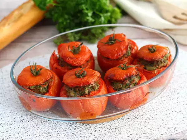 Recept Rýchle a jednoduché plnené paradajky