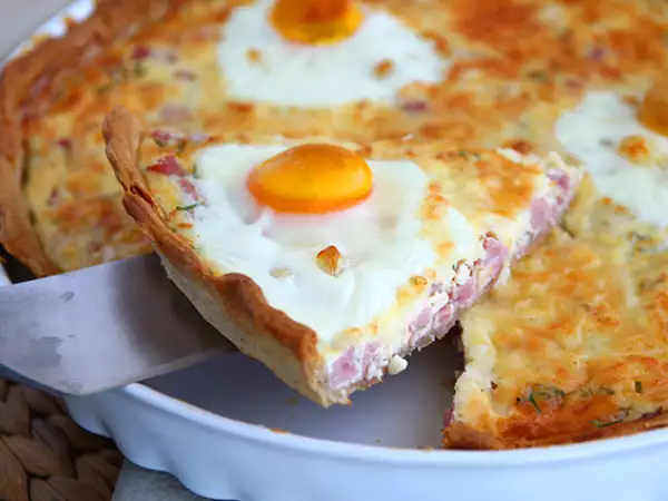 Recept Quiche s vajíčkami a šunkou