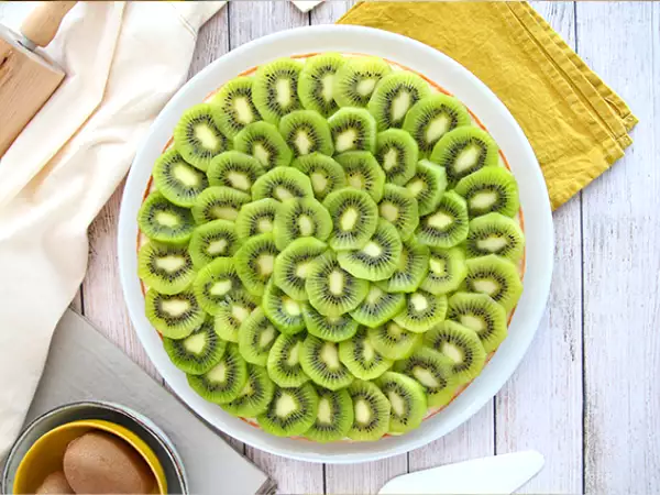 Recept Koláč s kivi (rýchly a jednoduchý)