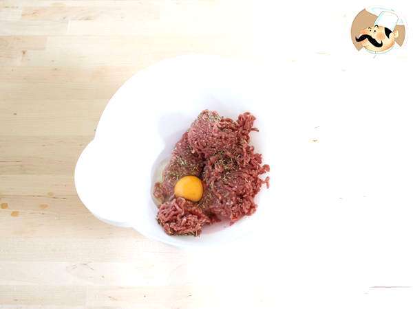 Hovädzí burger - Príprava krok 1