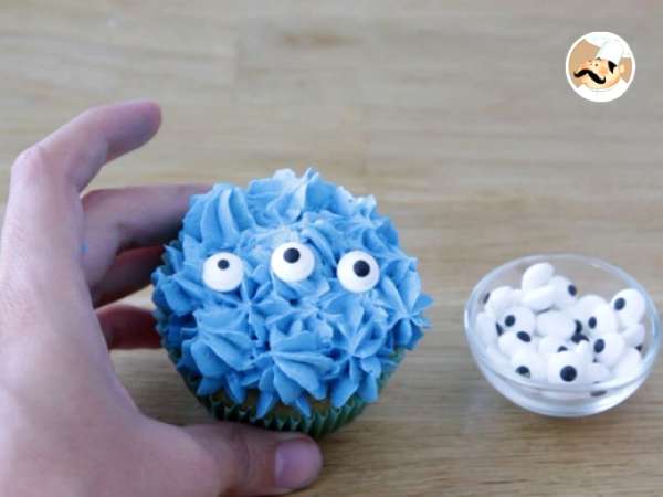 Monster cupcakes na Halloween - Príprava krok 14
