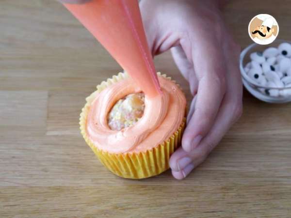 Monster cupcakes na Halloween - Príprava krok 16