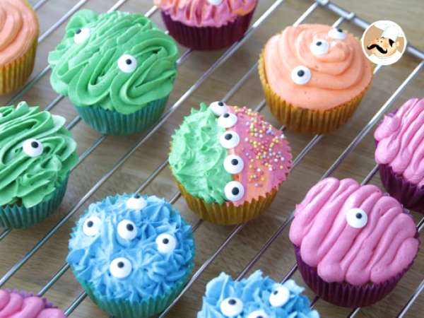 Monster cupcakes na Halloween - Príprava krok 18