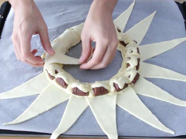 Galette des rois s Kinder Bueno - Príprava krok 12