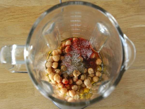 Krémový hummus - Príprava krok 2