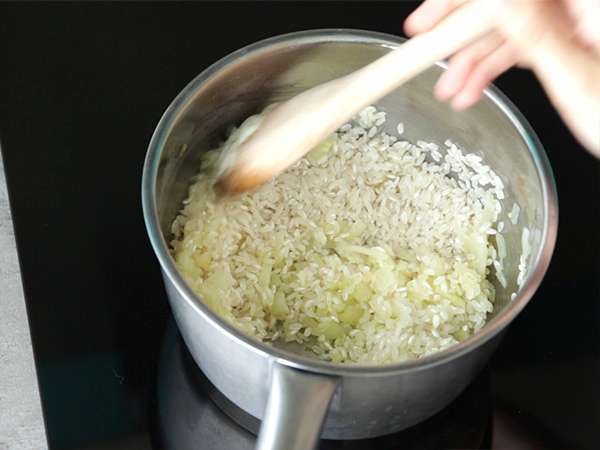 Rizoto so syrom a chorizom - Príprava krok 2