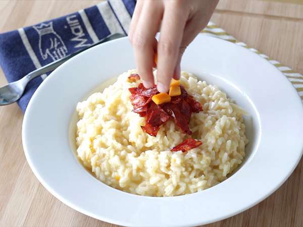 Rizoto so syrom a chorizom - Príprava krok 8