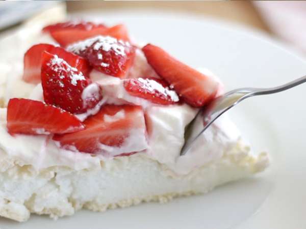 Jednoduchá jahodová pavlova - Príprava krok 8