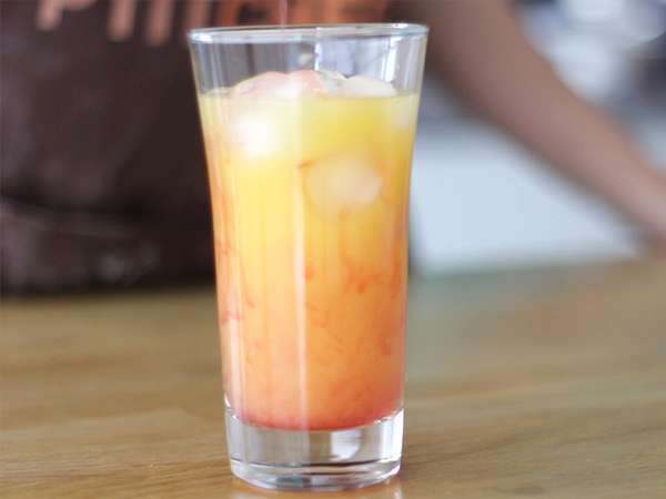 Osviežujúca tequila Sunrise - Príprava krok 2