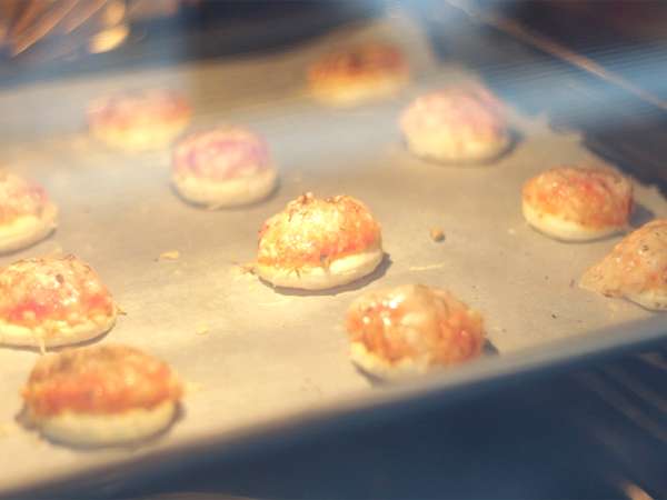 Mini pizza s lístkovým cestom - Príprava krok 3