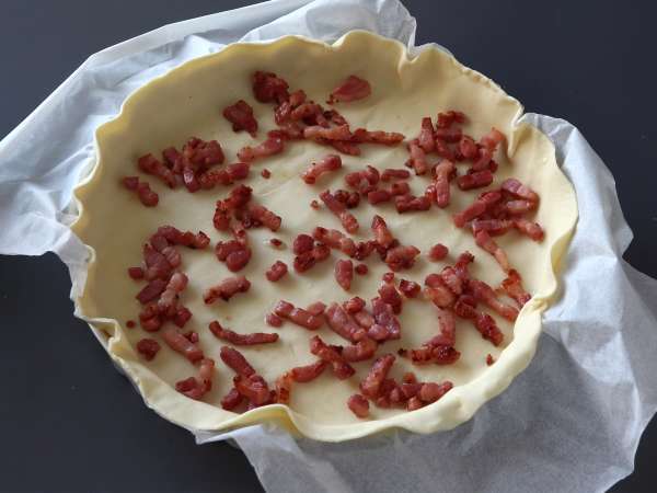 Jednoduchý domáci quiche lorraine recept - Príprava krok 1