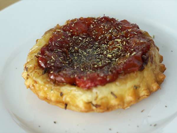 Cherry paradajkové koláče tatin - Príprava krok 6