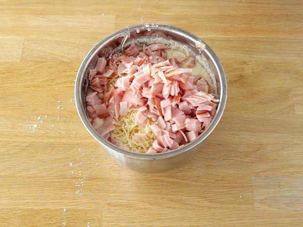 Oblátky so slaninou, comté a zemiakmi - Príprava krok 3