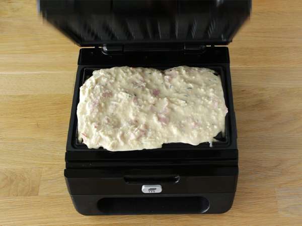 Oblátky so slaninou, comté a zemiakmi - Príprava krok 4