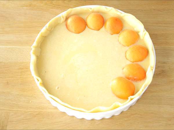 Jednoduchý marhuľový koláč - Príprava krok 3