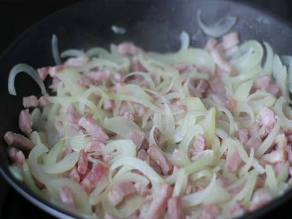 Tradičný savojský tartiflette - Príprava krok 2
