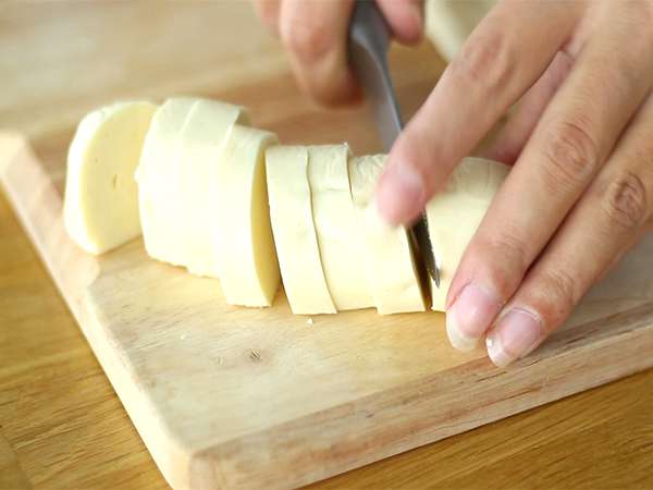 Makrónky z foie gras s quenelles - Príprava krok 1