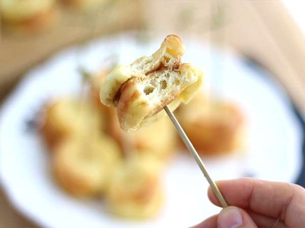 Makrónky z foie gras s quenelles - Príprava krok 5