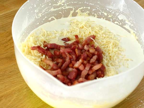 Quiche bez pečiva - Príprava krok 2