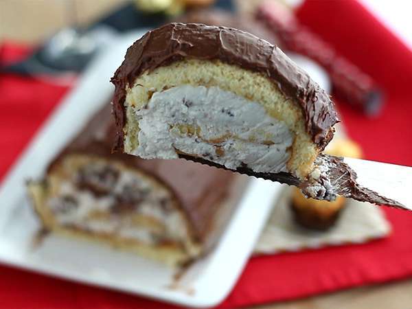 Vianočné poleno s Ferrero Rochers - Príprava krok 11