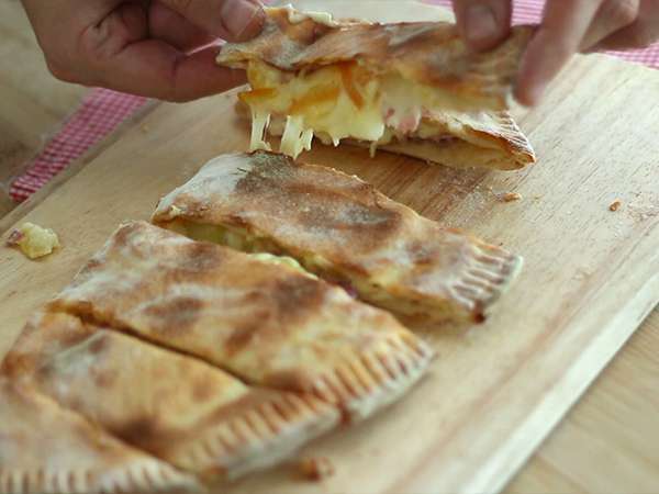 Chausson s raclette, savojská calzone - Príprava krok 6