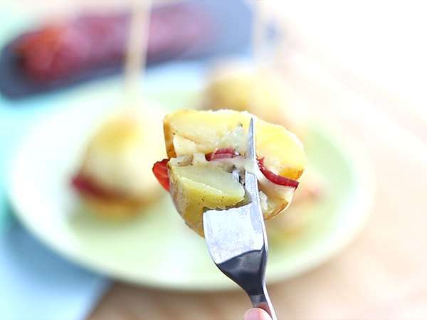 Sendvič so zemiakovým raclette - Príprava krok 5