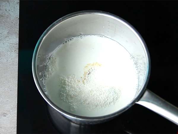 Vegánska kokosová panna cotta - Príprava krok 1